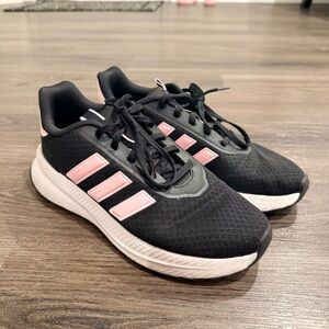 ADIDAS Women’s Black & Pink Mesh Running Shoes Size 8